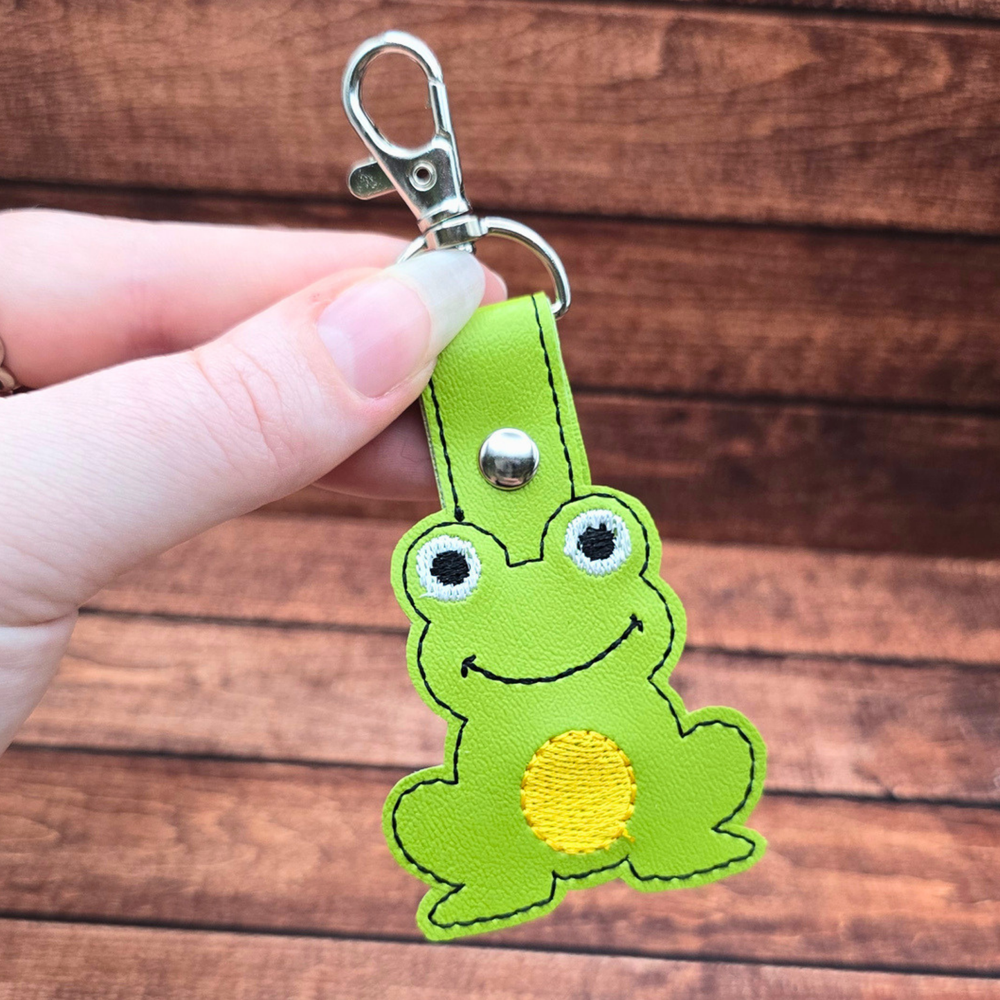 Frog | Embroidered Keychain