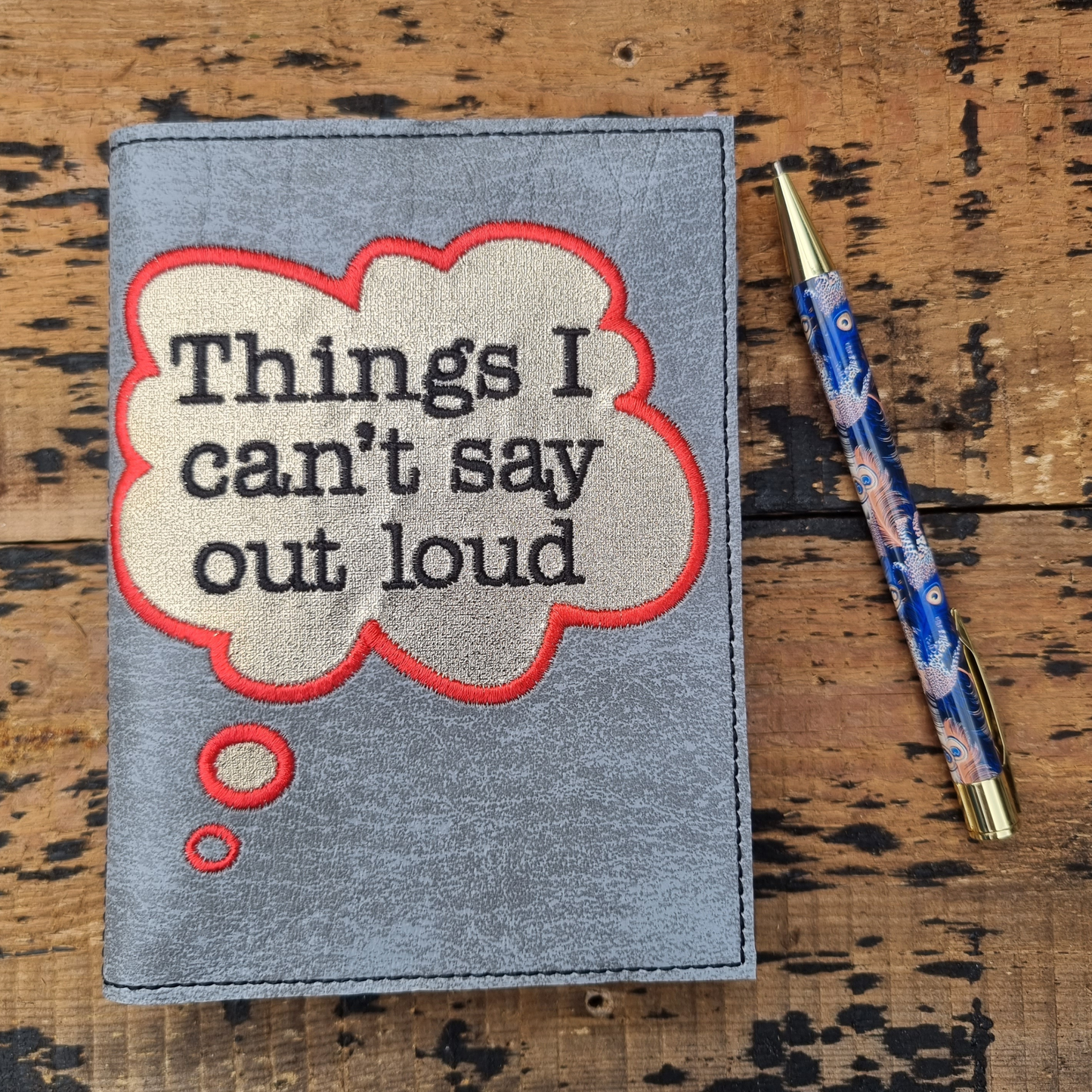 Things I Can't Say A6 Embroidered Notebooks