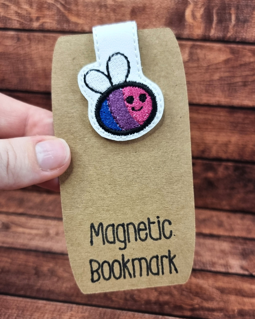 Bisexual Pride Bee | Magnetic Bookmark