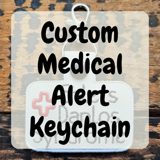 CUSTOM | Medical Alert Embroidered Keychain