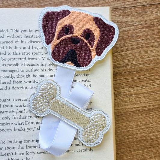 Pug | Ribbon Bookmark