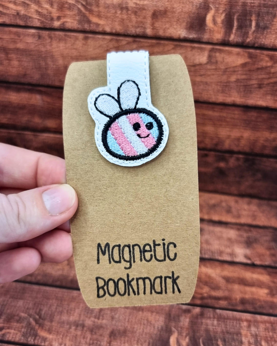 Transgender Pride Bee | Magnetic Bookmark