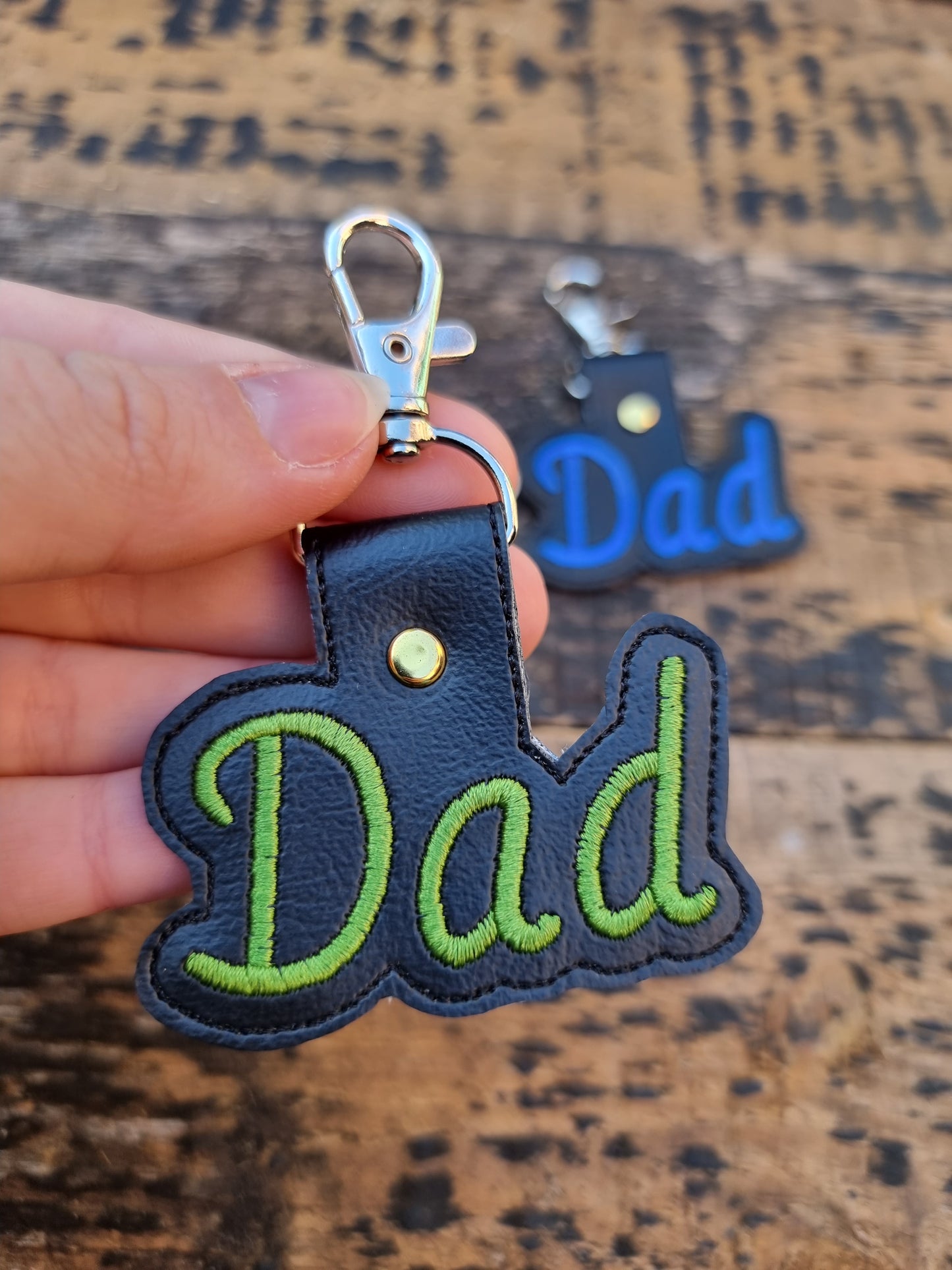 Dad | Embroidered Keychain