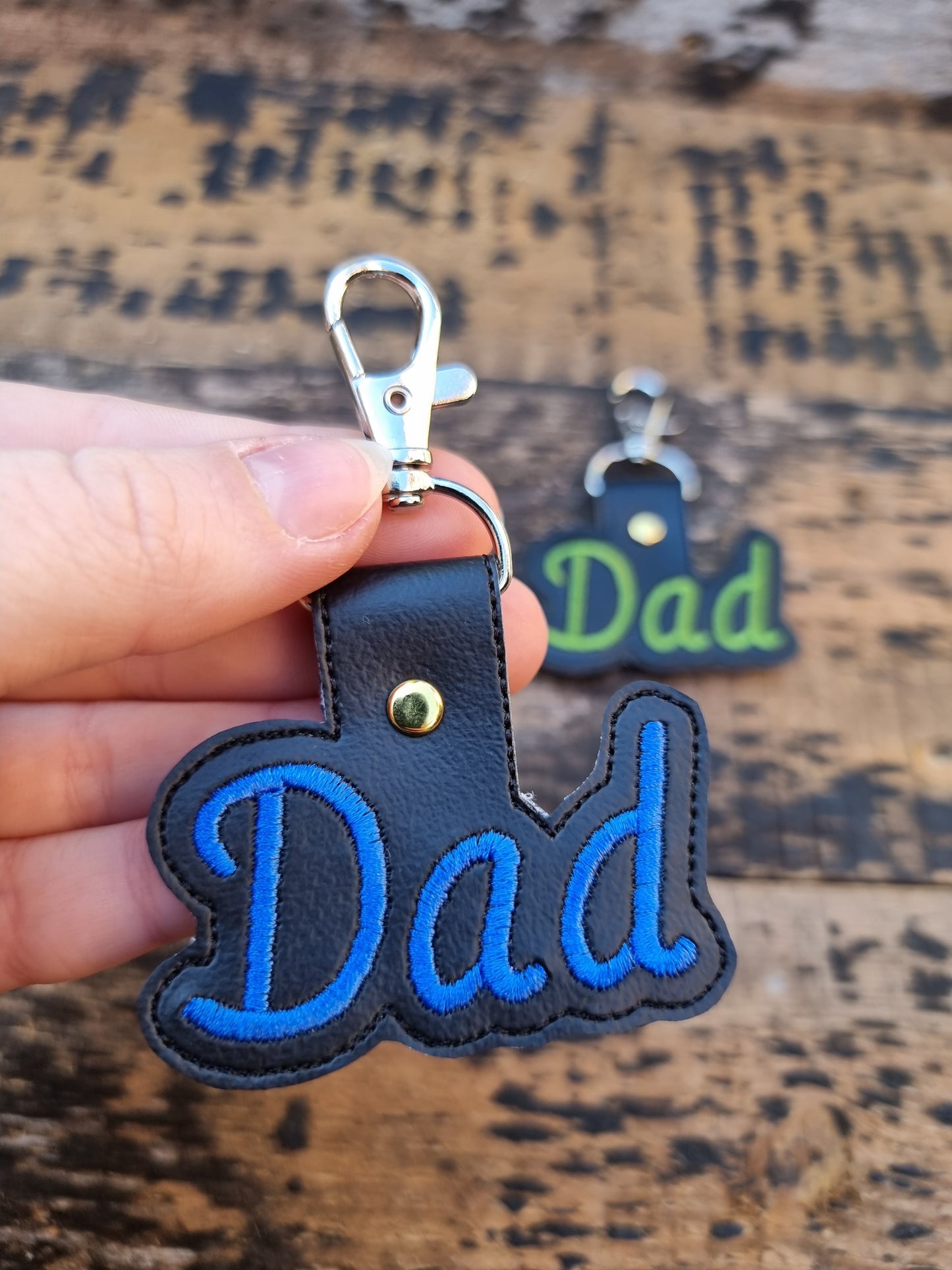 Dad | Embroidered Keychain