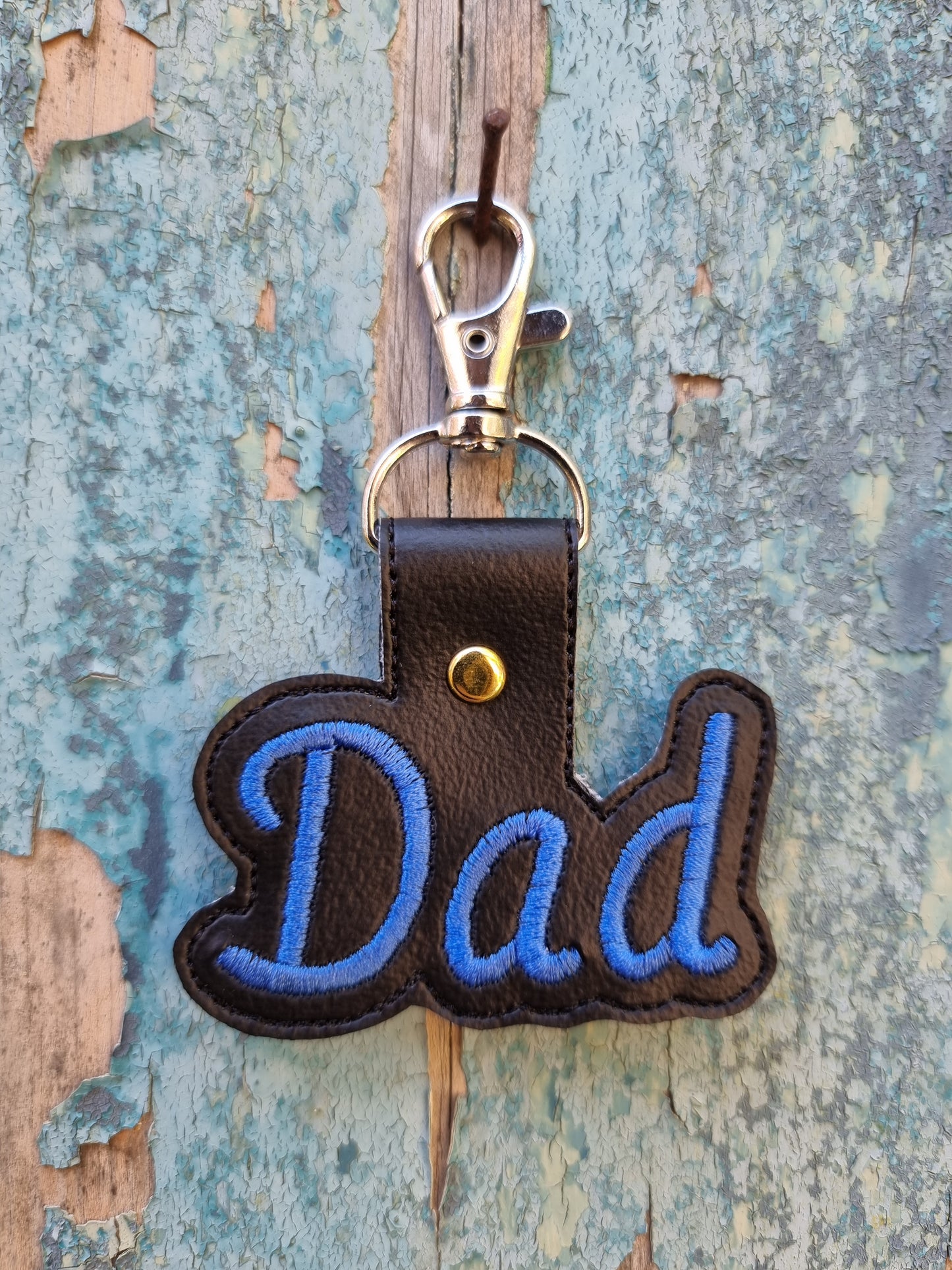 Dad | Embroidered Keychain