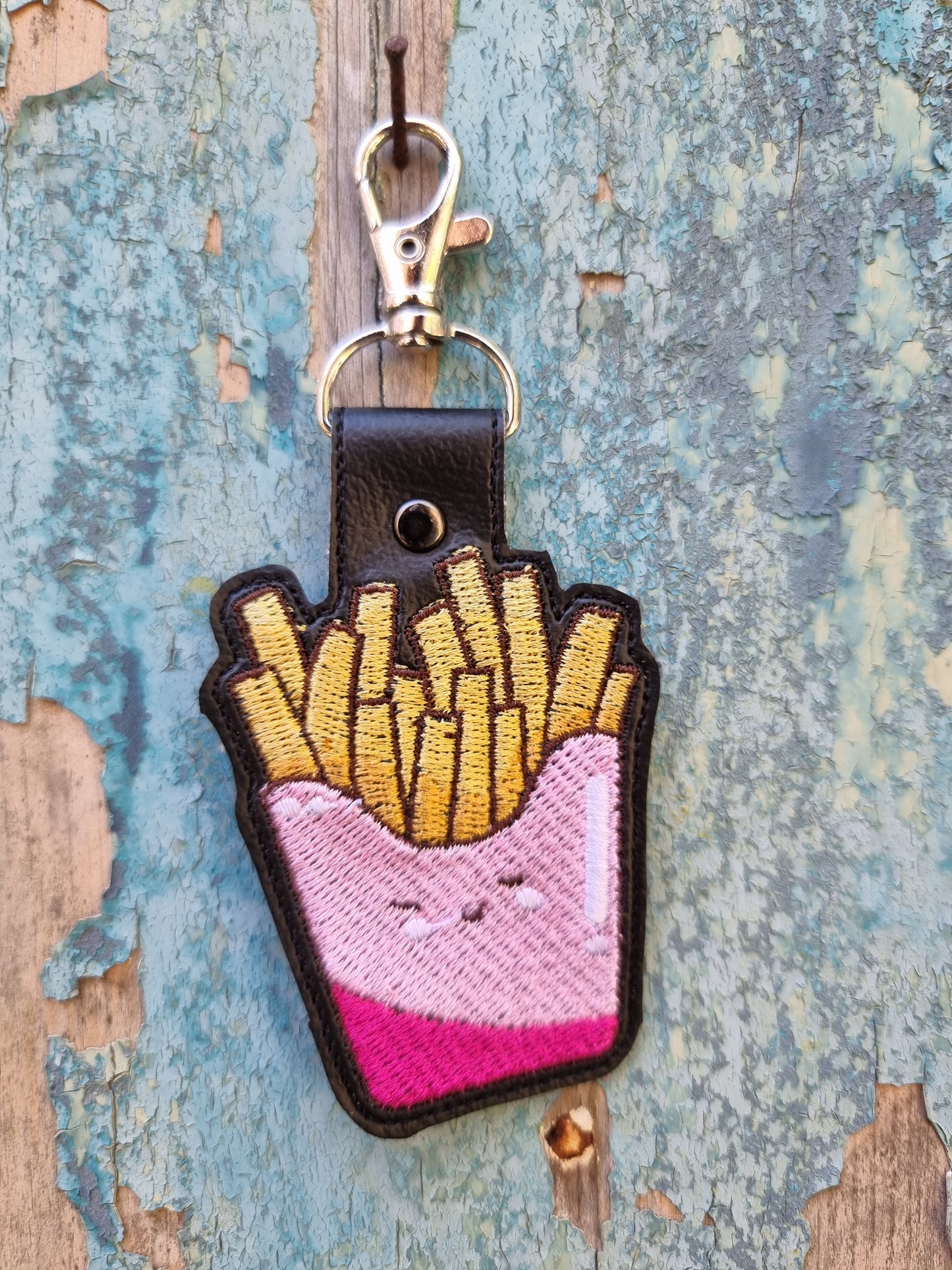 Kawaii Fries | Embroidered Keychain