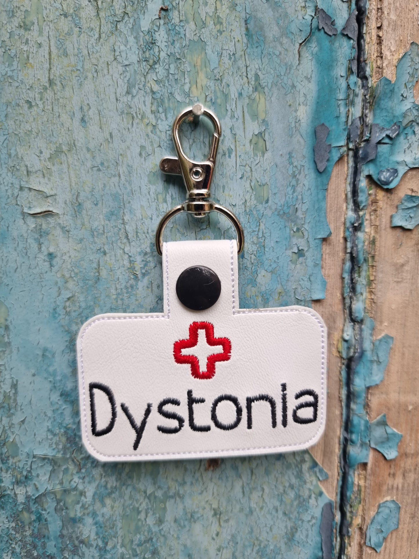 Dystonia | Medical Alert Embroidered Keychain