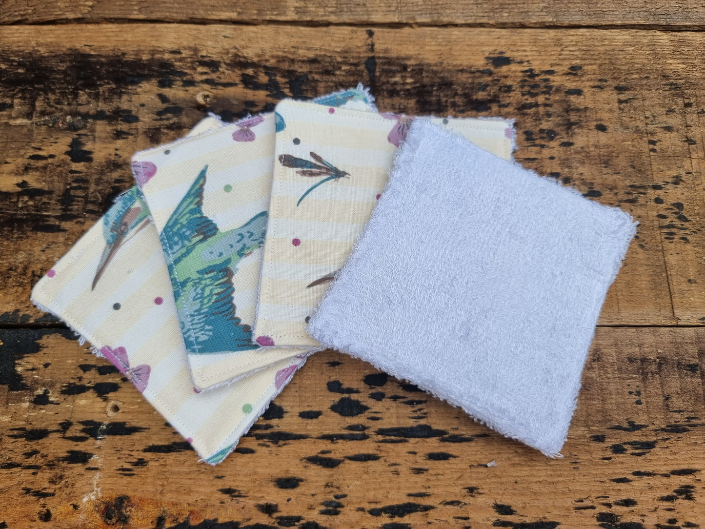 Pansy Kingfishers Reusable Bamboo Wipes