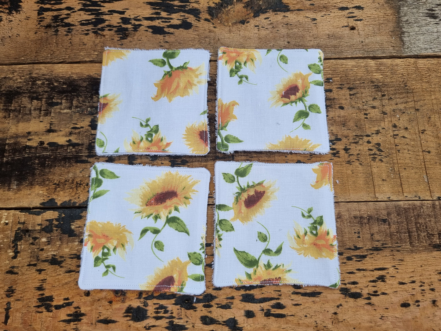 Sunflowers Reusable Bamboo Wipes