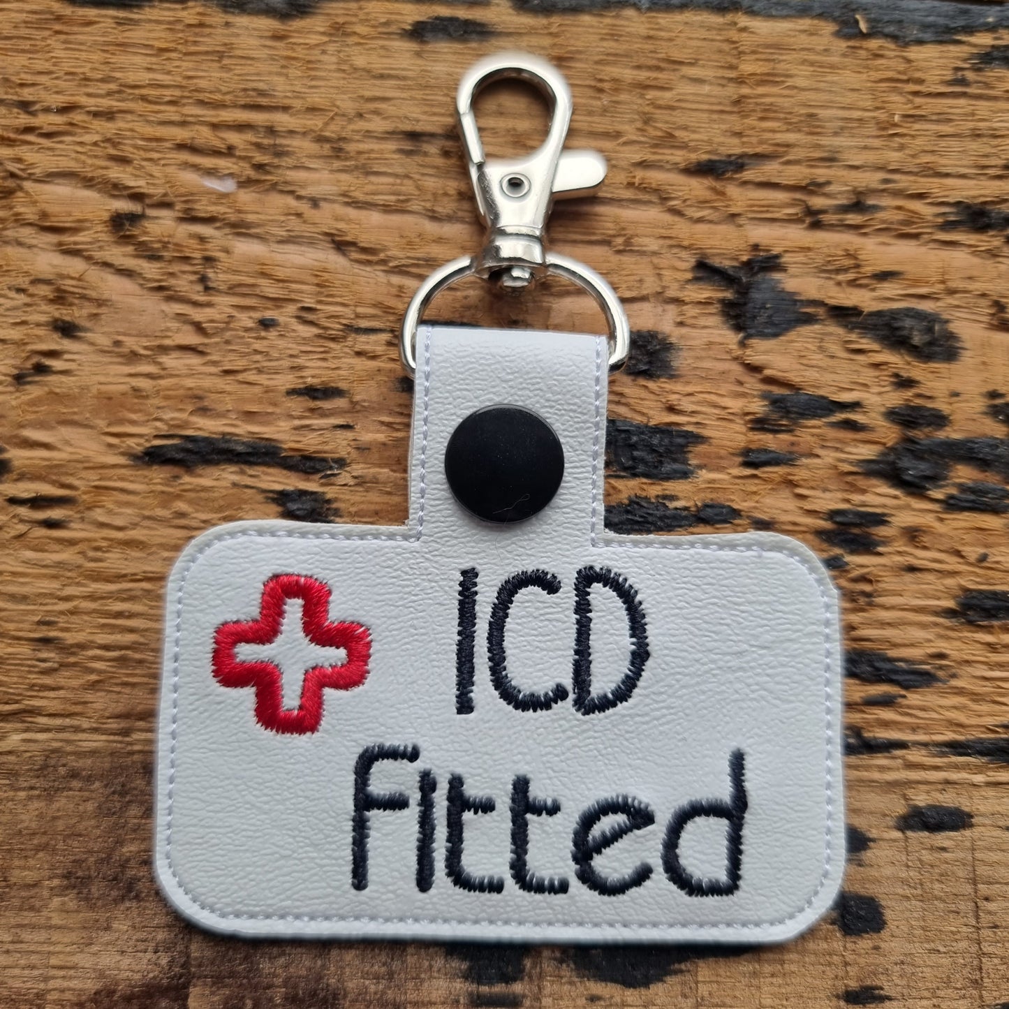 ICD Fitted | Medical Alert Embroidered Keychain