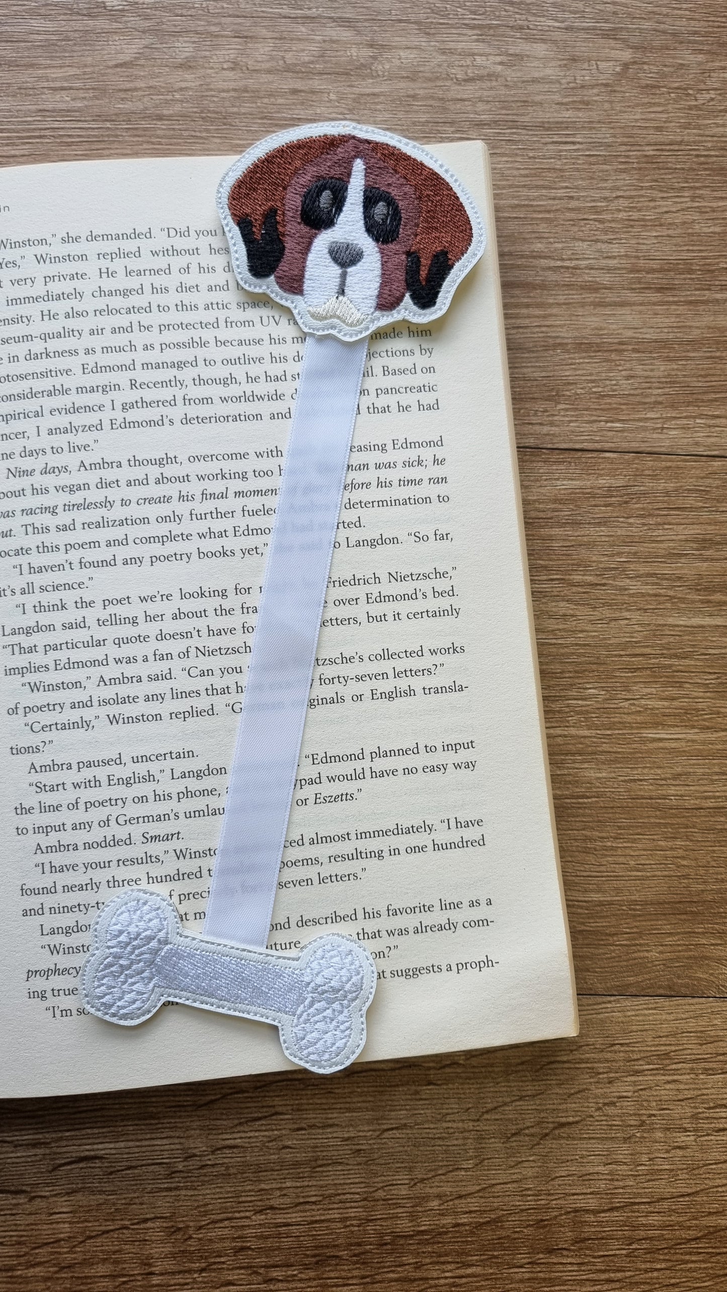 St Bernard | Ribbon Bookmark