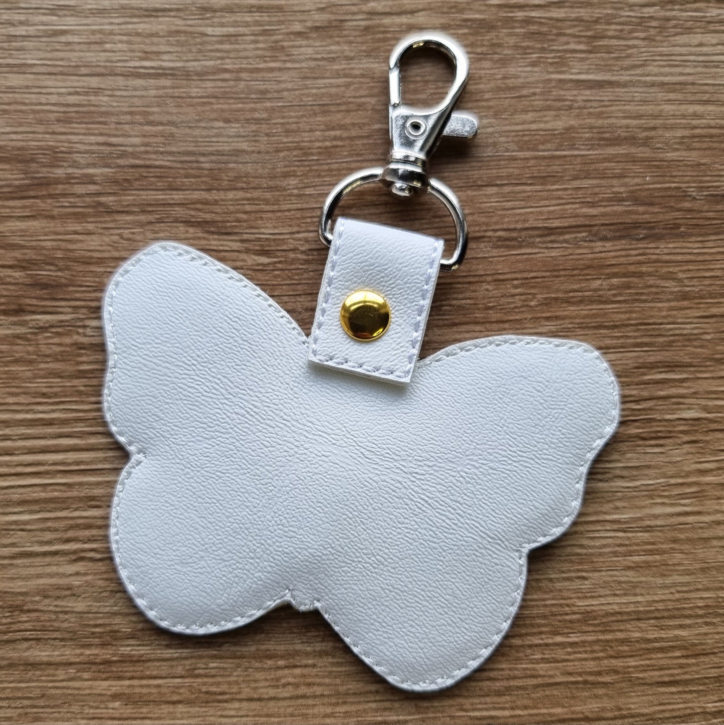 Lilac Florals Applique Butterfly | Embroidered Keychain | Limited Edition