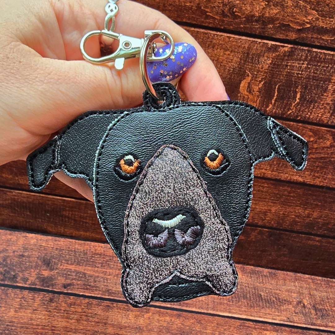 Finch the Plott Hound | Embroidered Keychain