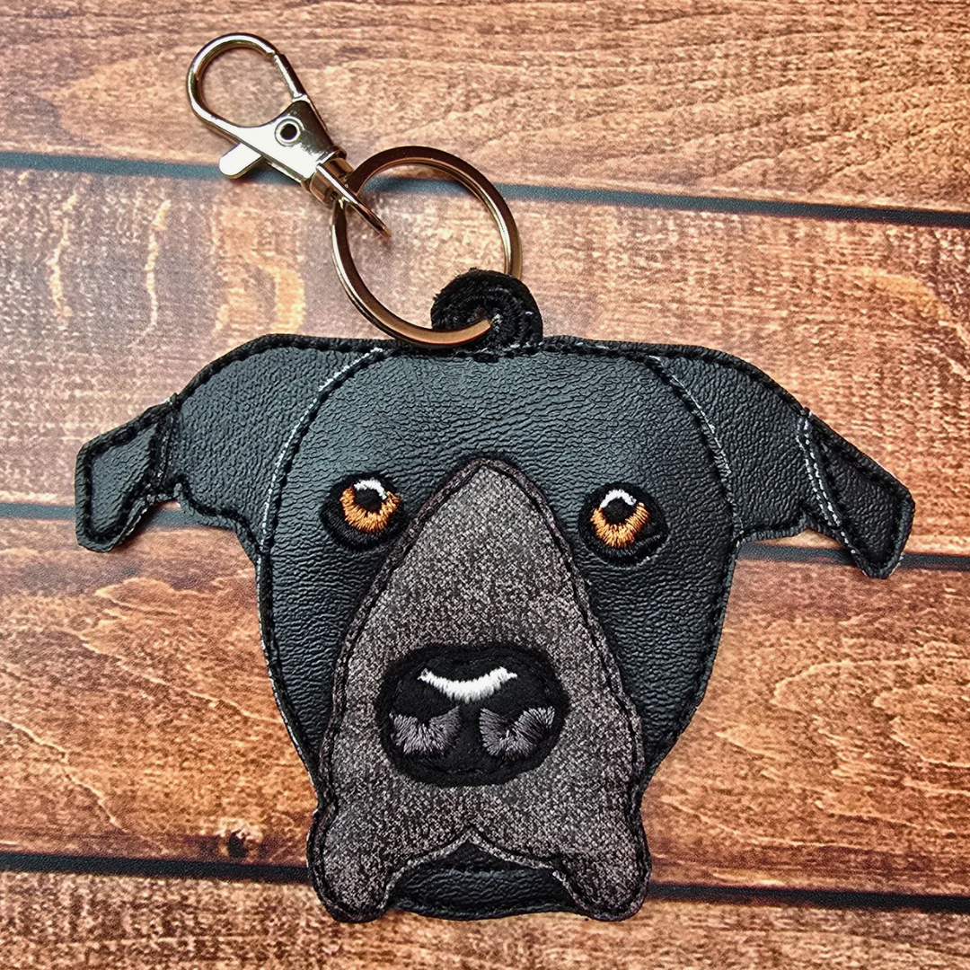 Finch the Plott Hound | Embroidered Keychain