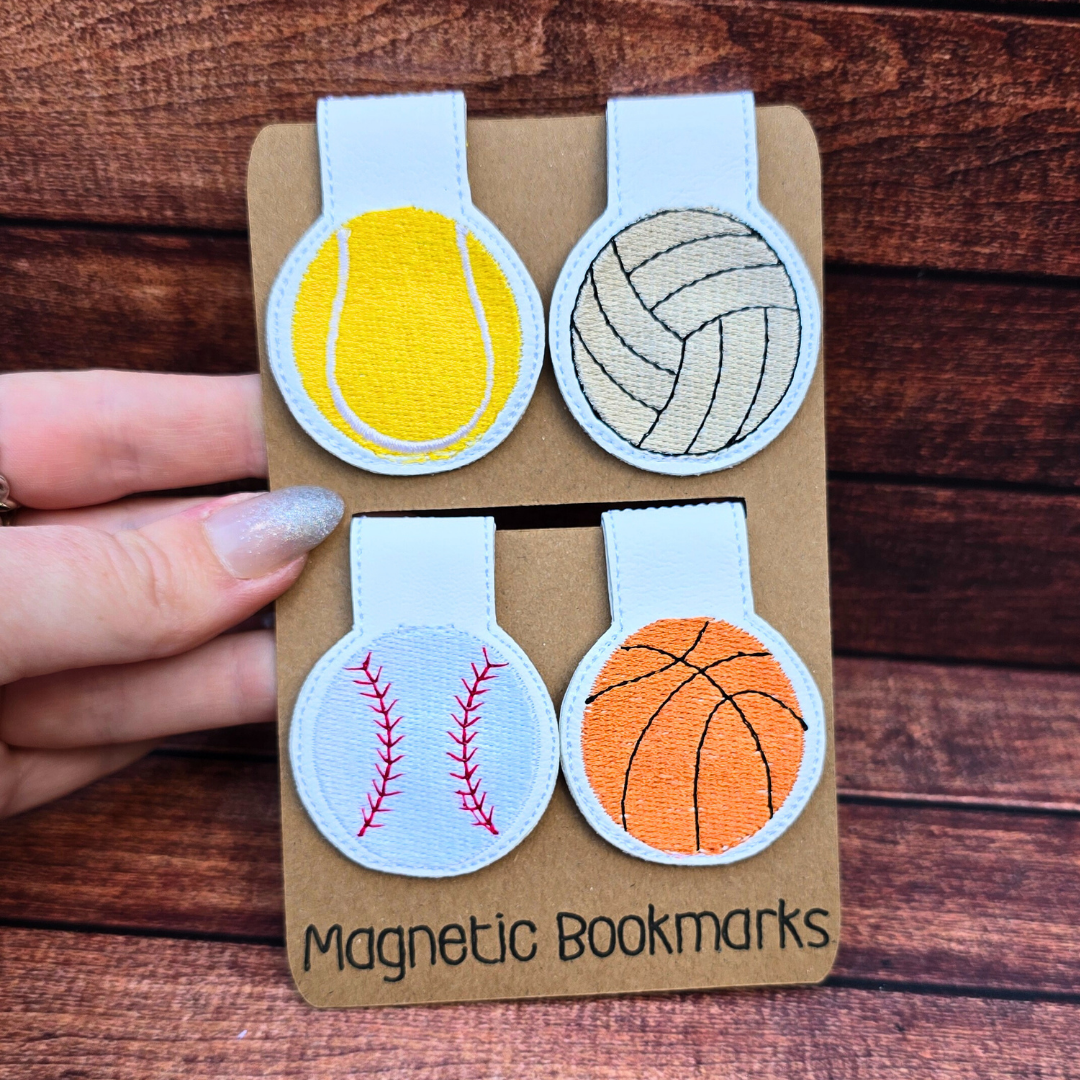 Lets Play Ball | Magnetic Bookmark Set