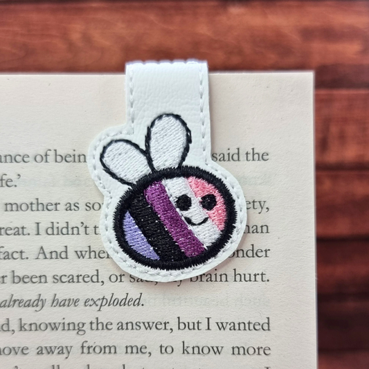 Genderfluid Pride Bee | Magnetic Bookmark