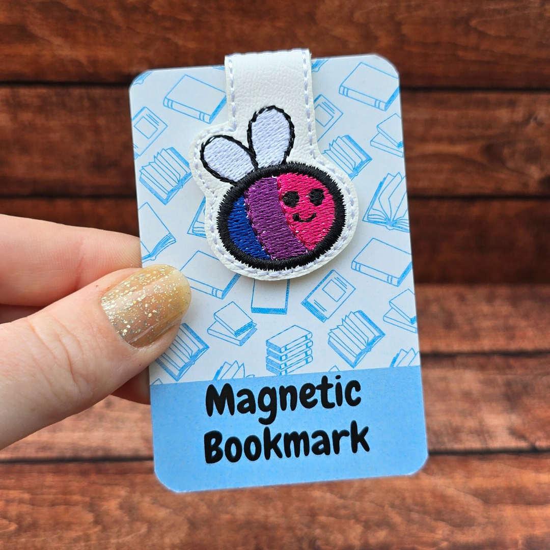 Bisexual Pride Bee | Magnetic Bookmark