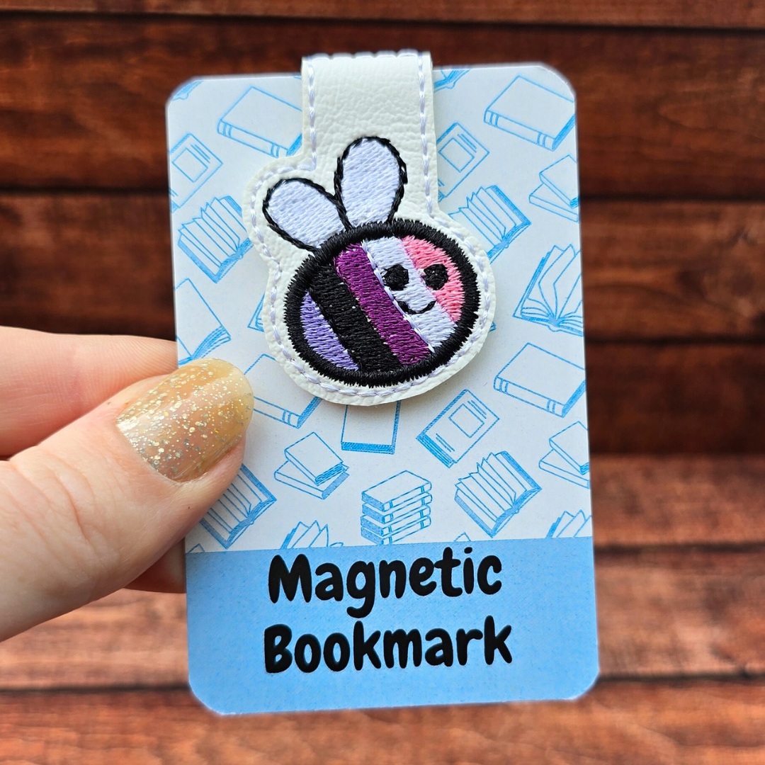 Genderfluid Pride Bee | Magnetic Bookmark
