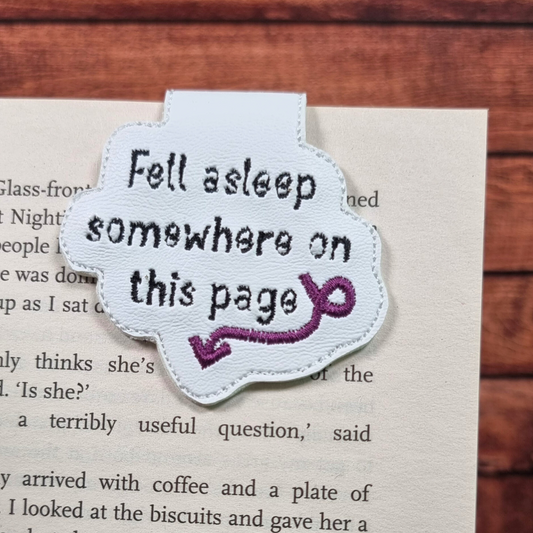 Fell Asleep Somewhere On This Page | Magnetic Bookmark