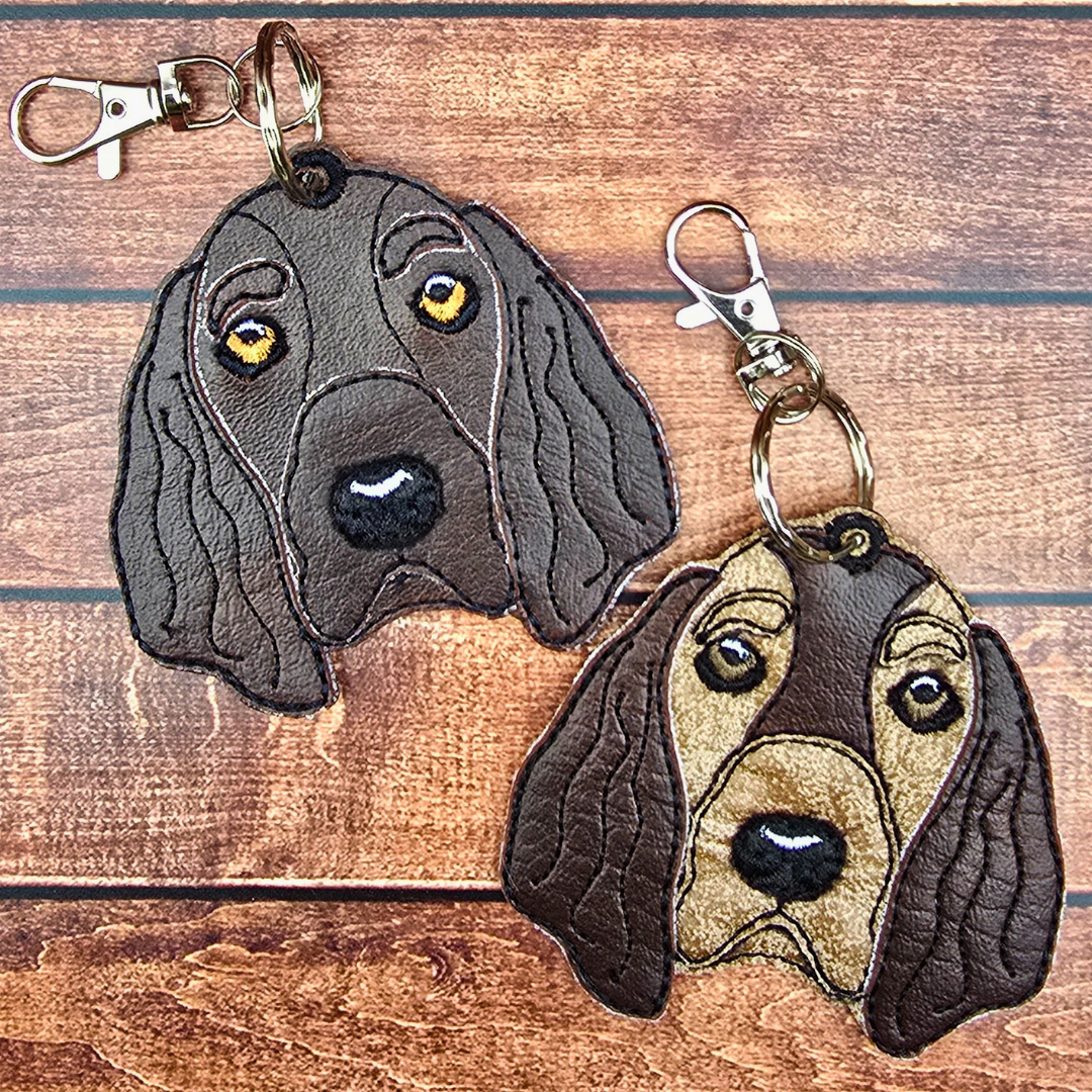 Realistic Cocker Spaniel | Embroidered Keychain