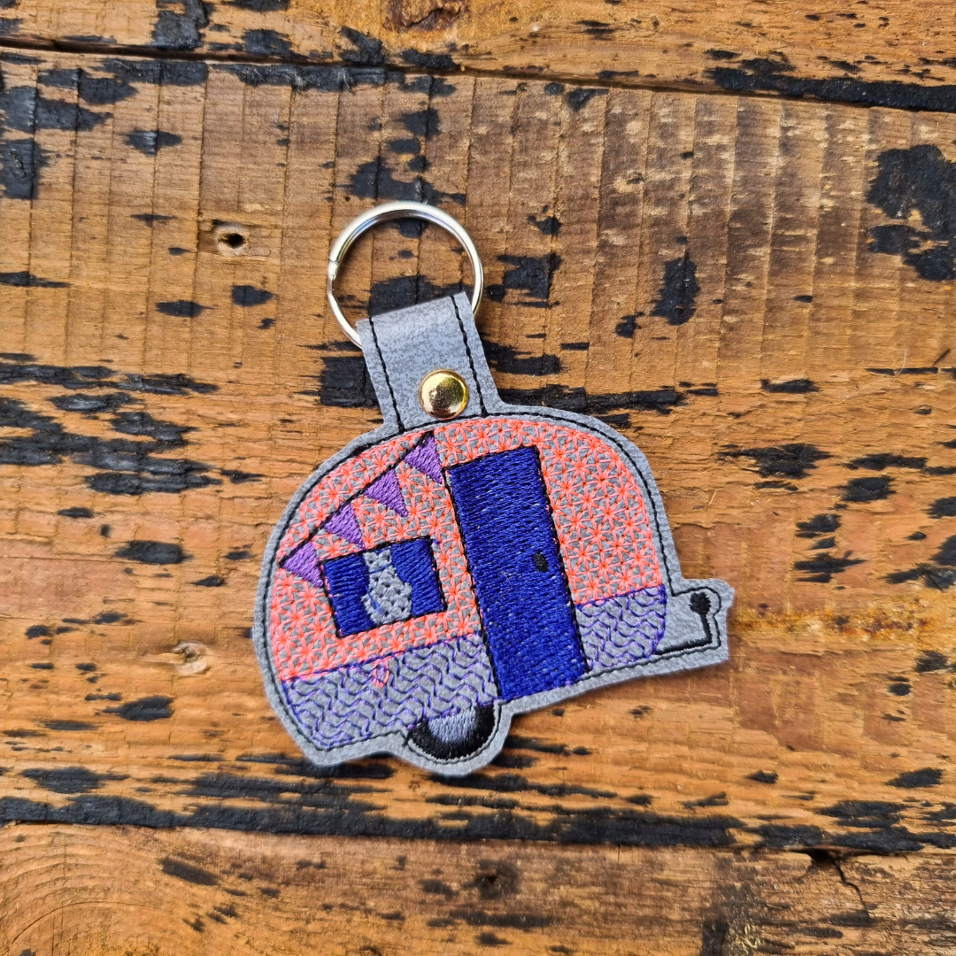 Caravan | Embroidered Keychain