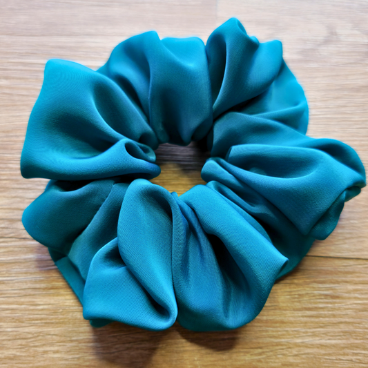 Jade Super Soft Crepe Scrunchie | Hair Tie