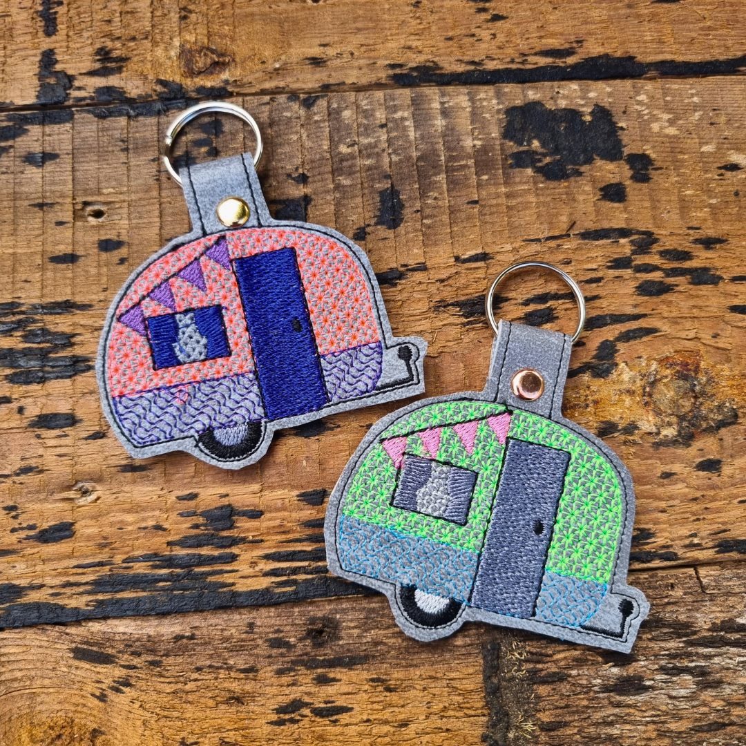 Caravan | Embroidered Keychain