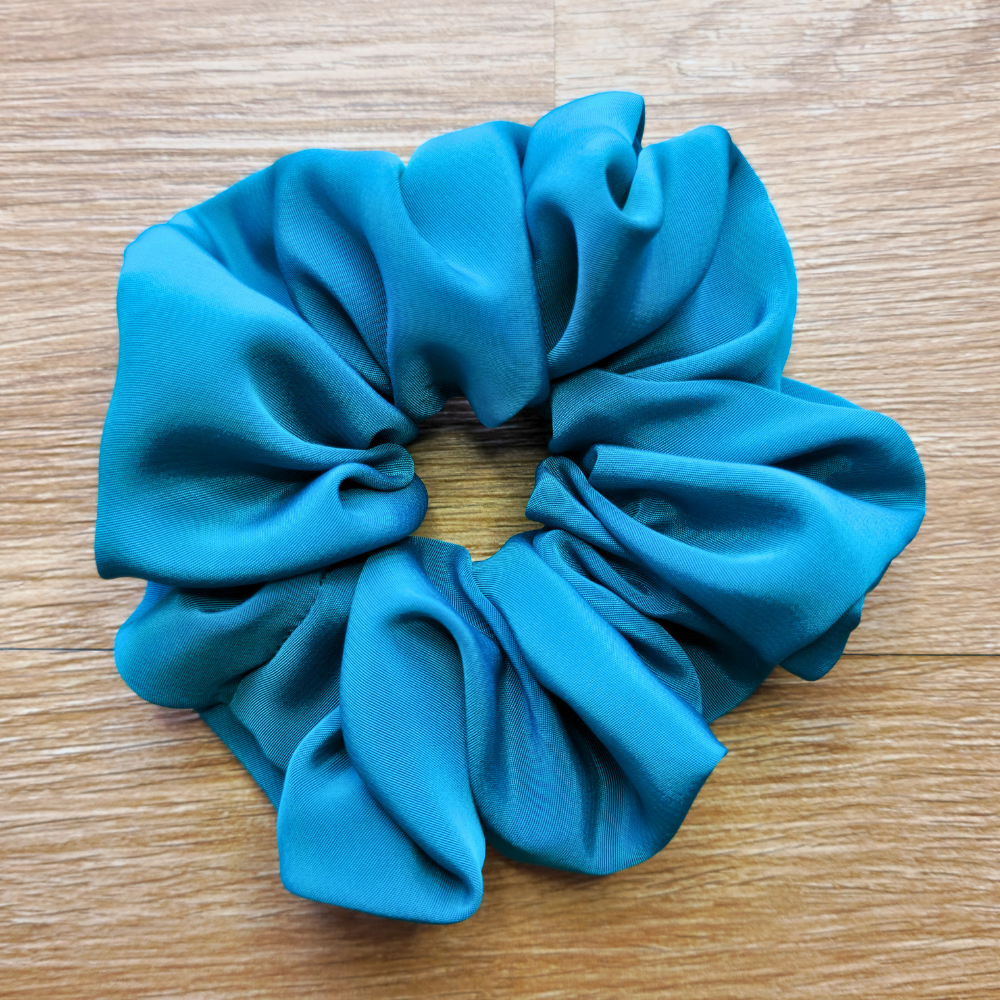 Jade Super Soft Crepe Scrunchie | Hair Tie