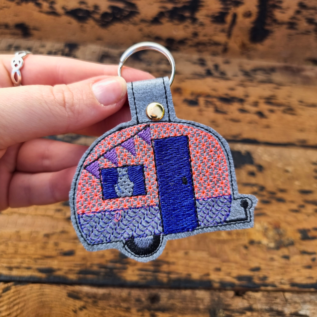 Caravan | Embroidered Keychain