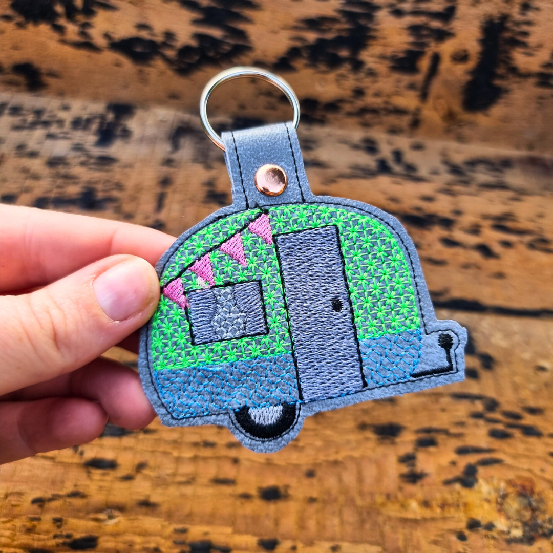 Caravan | Embroidered Keychain