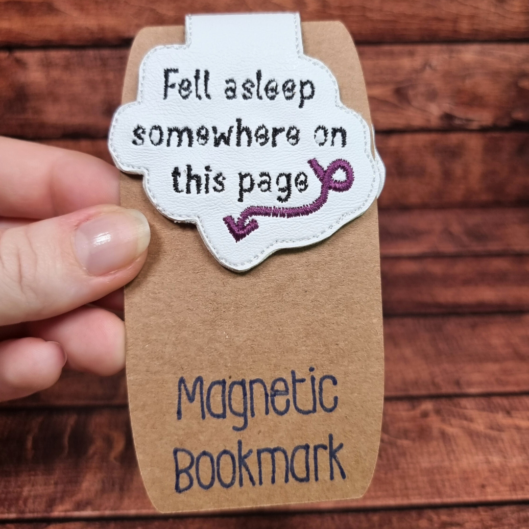 Fell Asleep Somewhere On This Page | Magnetic Bookmark