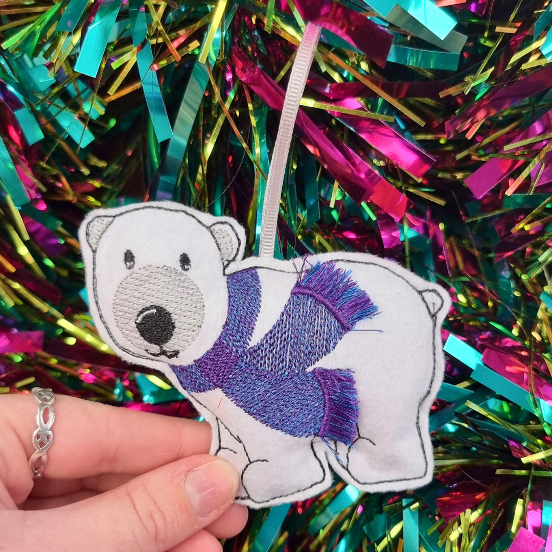 Polar Bear | Felt Christmas Decoration