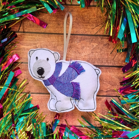 Polar Bear | Felt Christmas Decoration