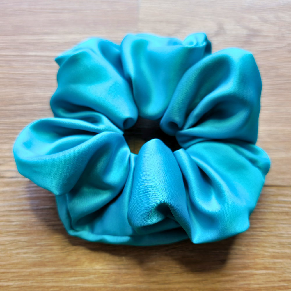 Kingfisher Super Soft Satin Scrunchie | Hair Tie