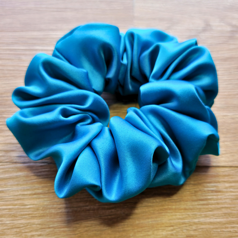 Jade Super Soft Satin Scrunchie | Hair Tie