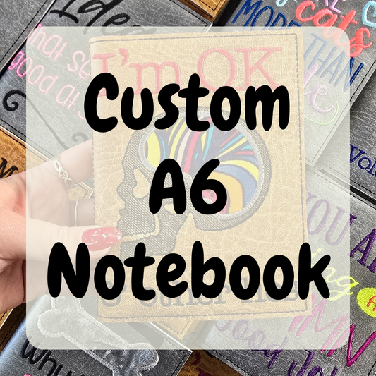 Custom A6 Embroidered Notebooks