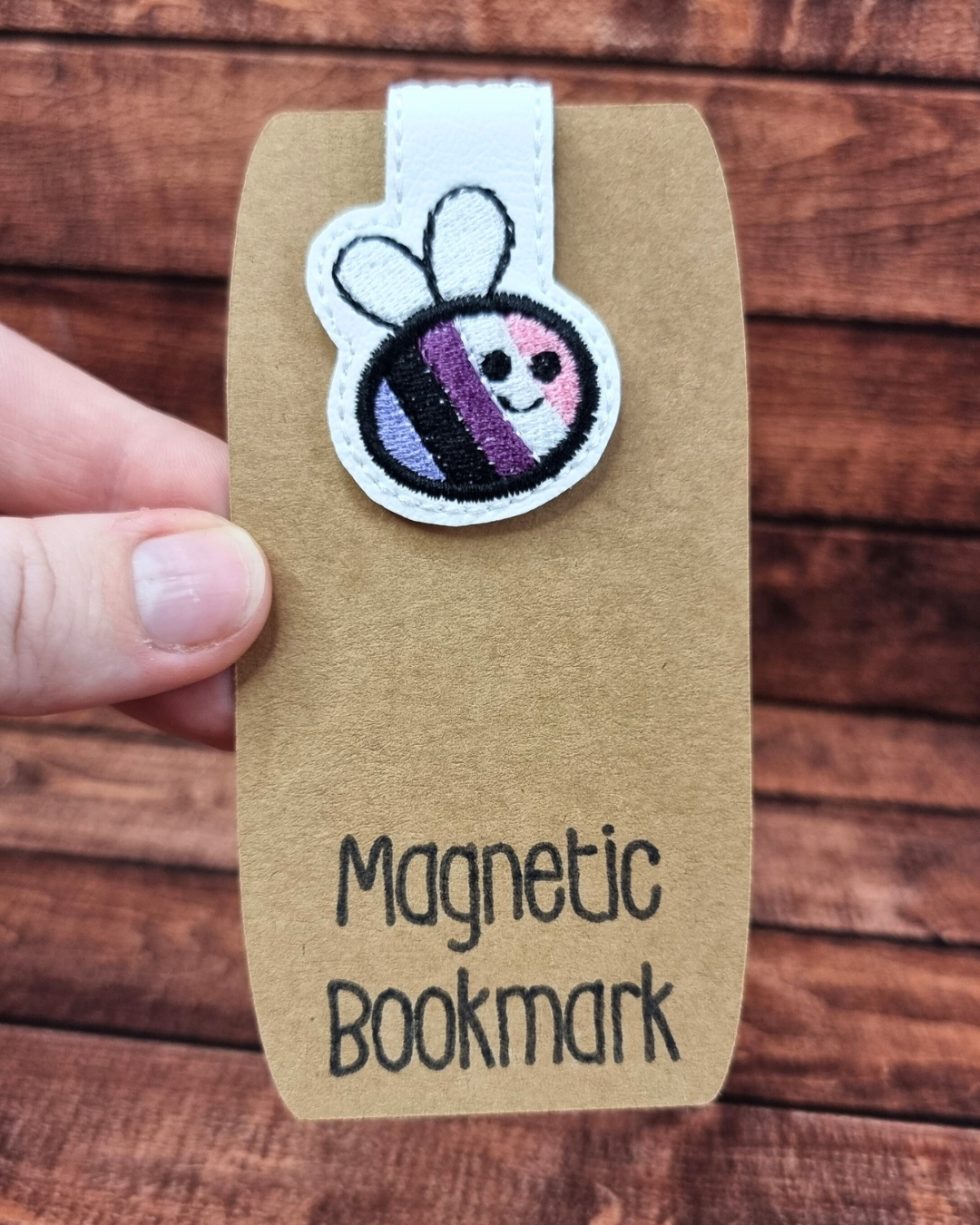 Genderfluid Pride Bee | Magnetic Bookmark