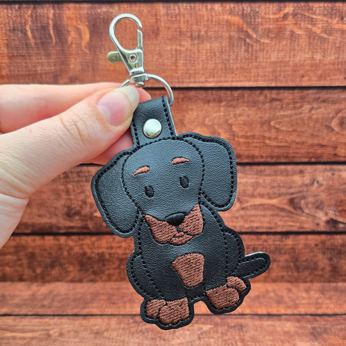 Dachshund | Embroidered Keychain