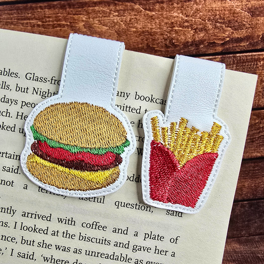 Burger and Fries | Magnetic Bookmark Set