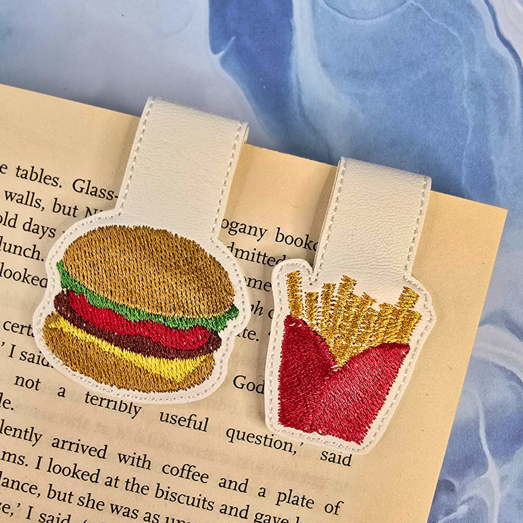 Burger and Fries | Magnetic Bookmark Set