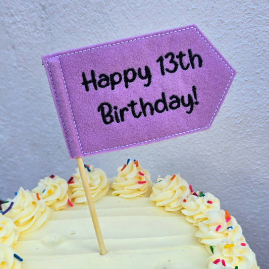 Mini Personalised Flag | Cake Topper