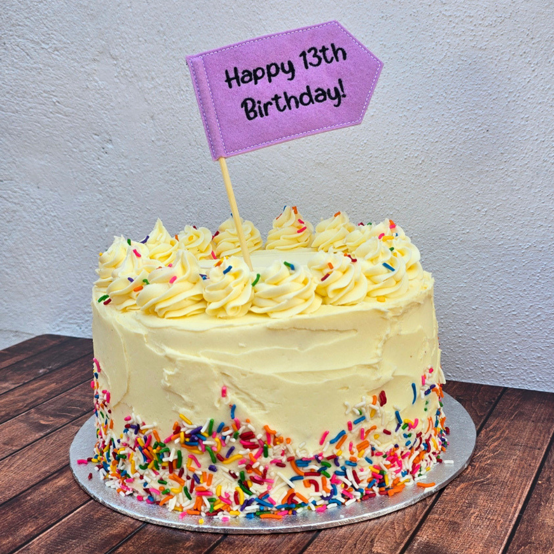 Mini Personalised Flag | Cake Topper