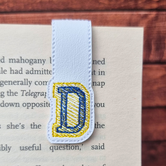 Personalised Varsity Initial | Magnetic Bookmark