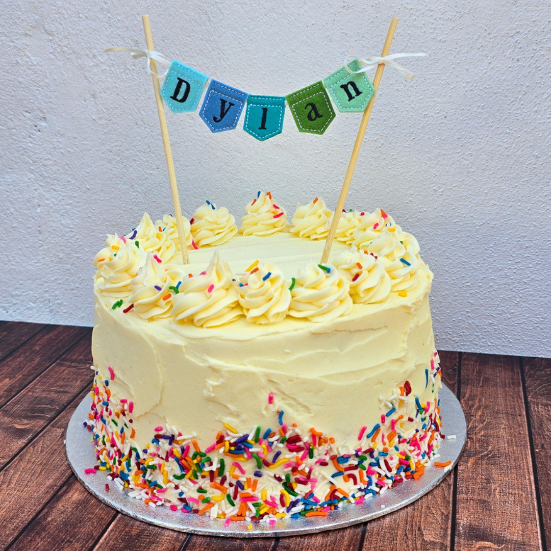 Mini Personalised Bunting | Cake Topper