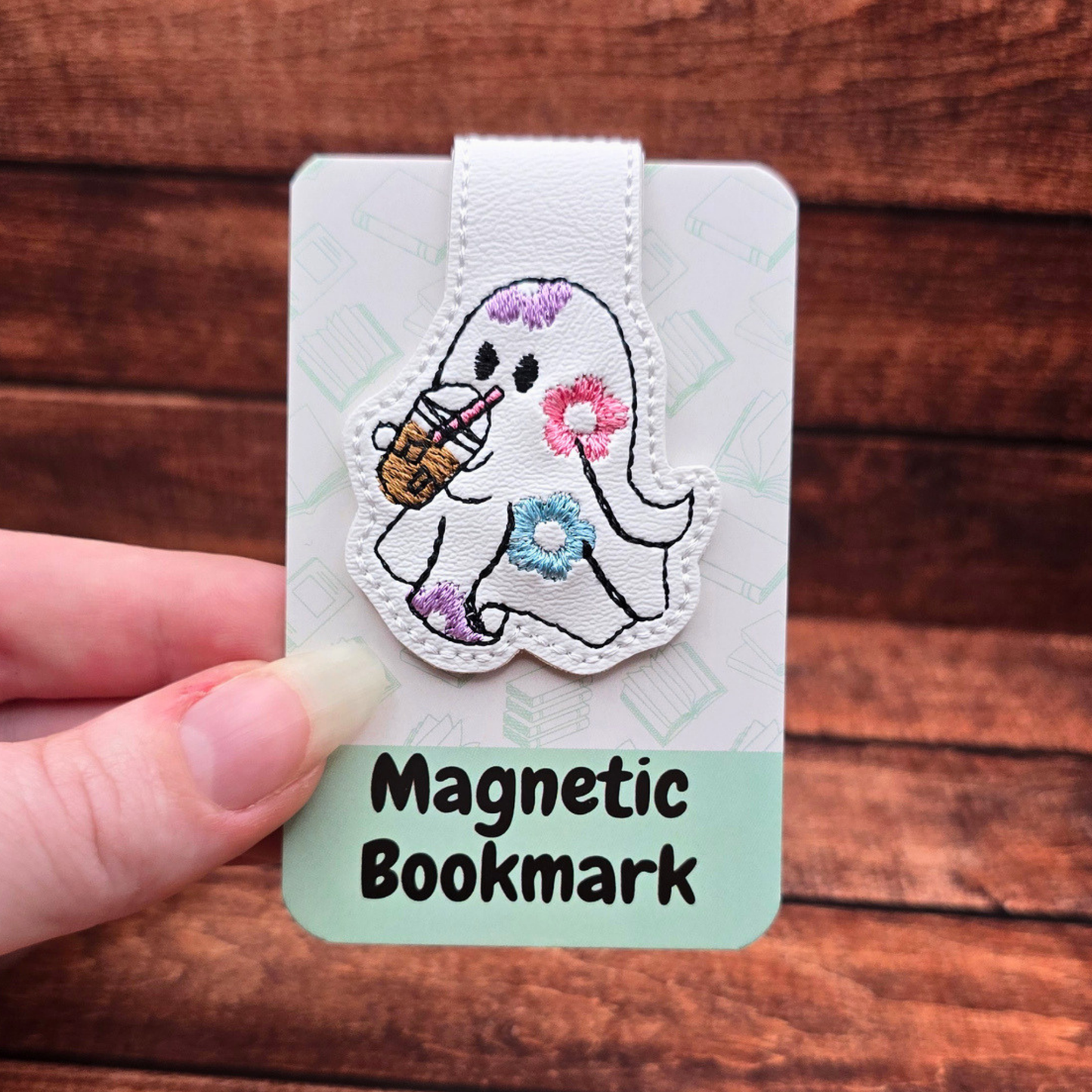 Flower Power Ghost | Magnetic Bookmark