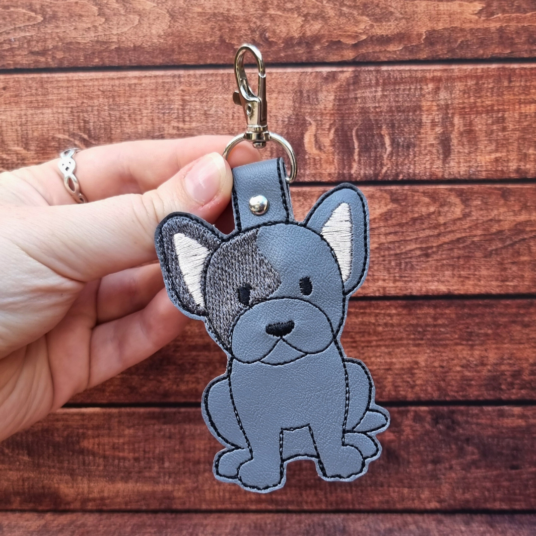 French Bulldog | Embroidered Keychain