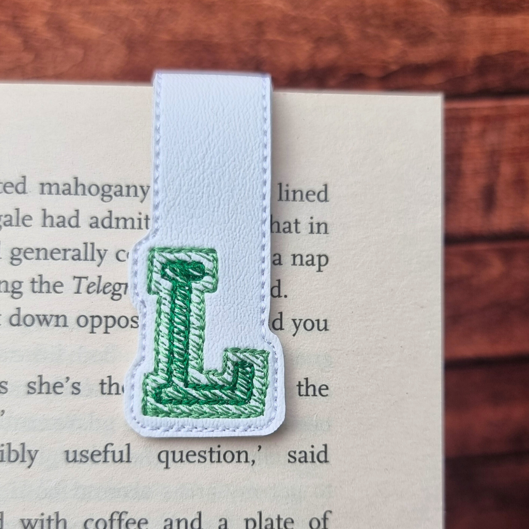 Personalised Varsity Initial | Magnetic Bookmark