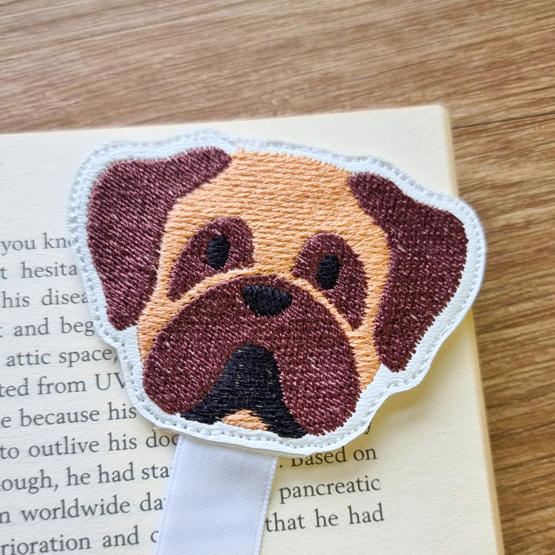 Pug | Ribbon Bookmark