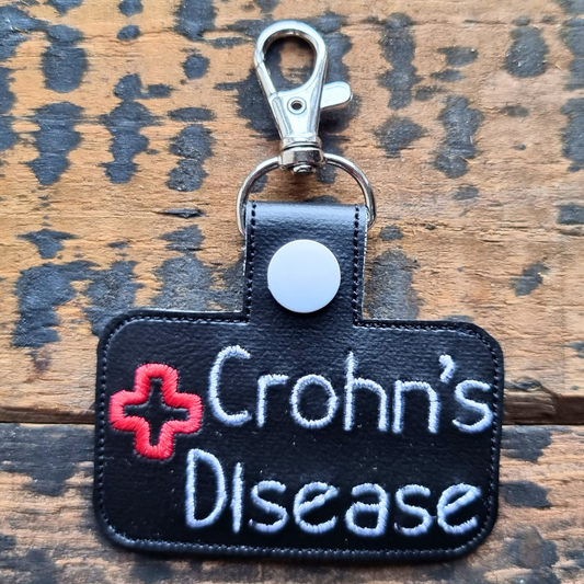 Crohn's Disease | Medical Alert Embroidered Keychain