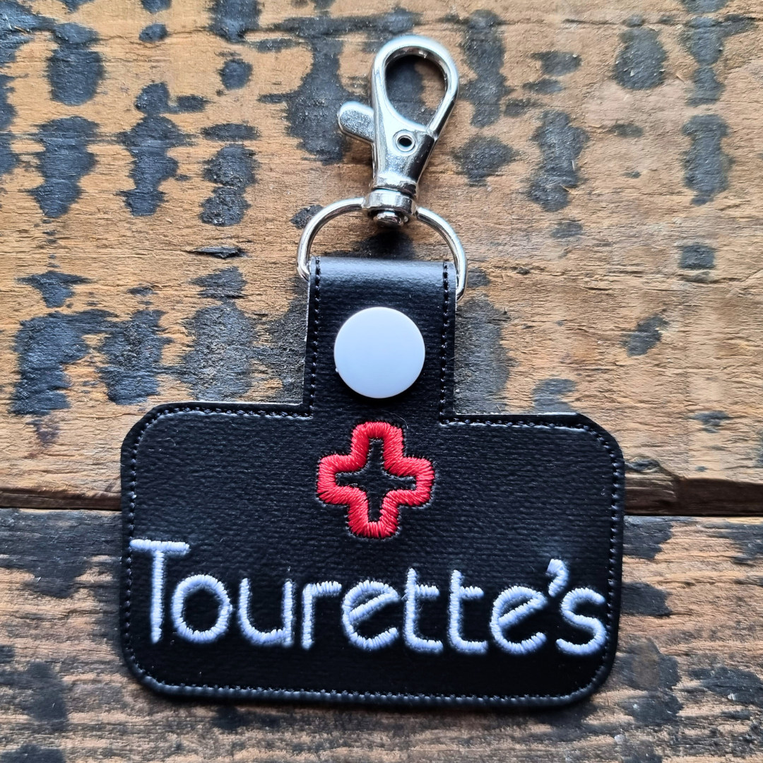 Tourette's | Medical Alert Embroidered Keychain